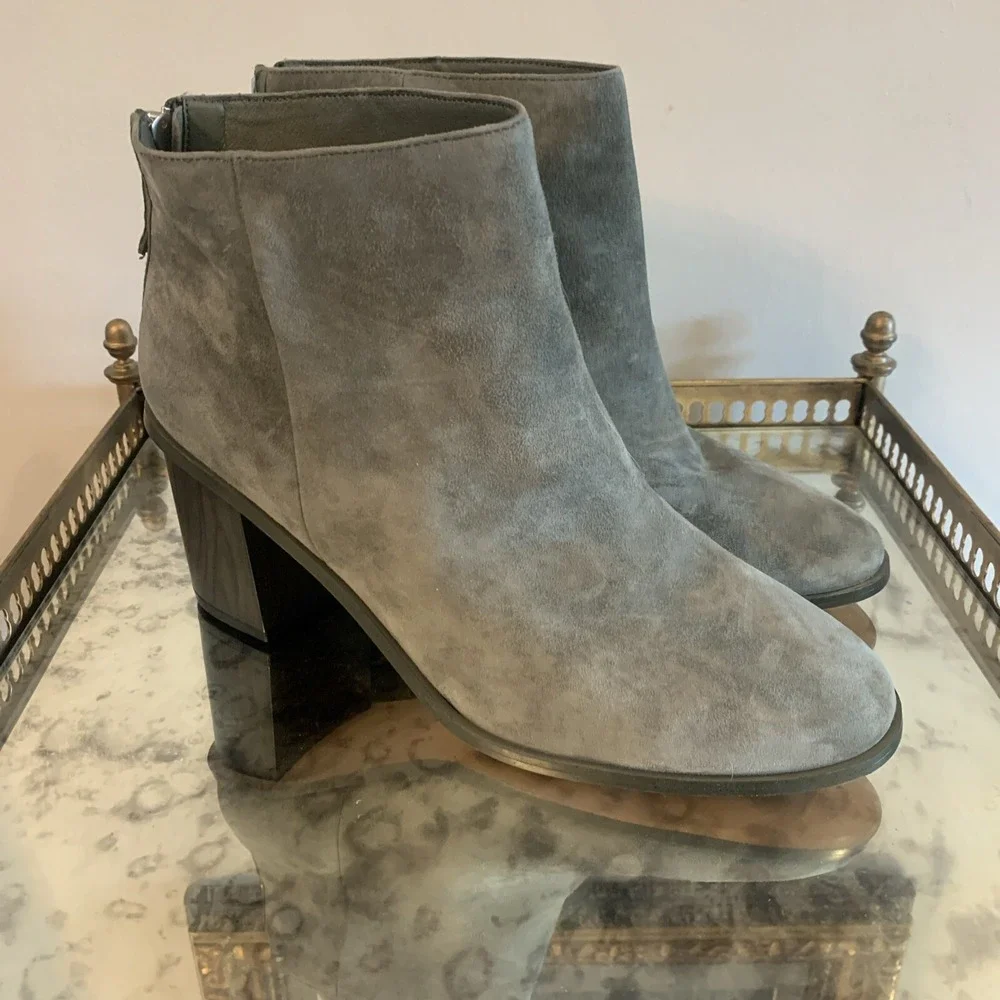 Splendid Magnolia Boot Womens 11 Sage Green‎ Suede Ankle Bootie Boho Festival